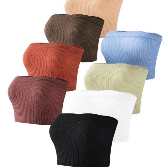 Strapless Tube Top - 8 pack